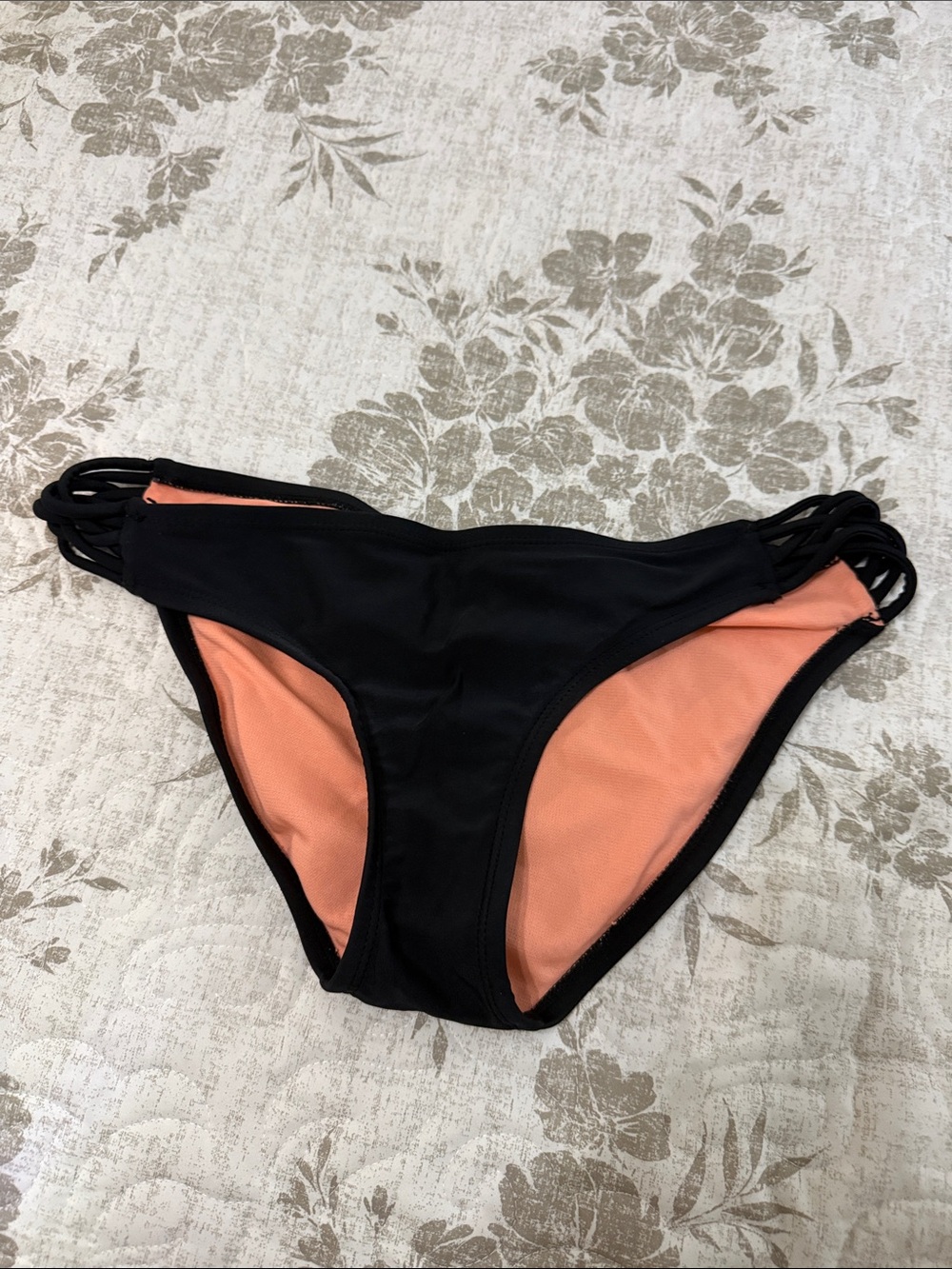Xhilaration Black & Peach Bikini Bottom
